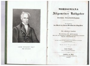 antiquarisches Buch – Jakob Morison – Morisoniana oder Allgemeiner Rathgeber des Brittischen Gesundheitskollegiums. Eine Sammlung der Werke des Herrn Morison des Hygeisten. Ein vollständiges Handbuch sowohl für einzelne Personen als für ganze Familien. Worin alles, was auf die Erhaltung der Gesundheit, so wie auf Heilung der Krankheiten Bezug hat, deutlich abgehandelt wird