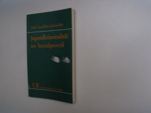 gebrauchtes Buch – Schneider, Hans J – Jugendkriminalität im Sozialprozess