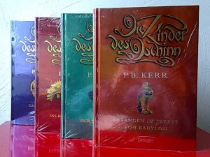 4 X Die Kinder des Dschinn - Gefangen im Palast von Babylon + Das Rätsel der neunten Kobra + Entführt ins Reich der Dongxi + Das Dunkle Erbe der Inka