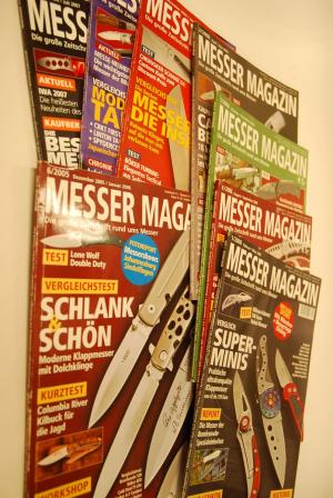 Konvolut 8 Hefte Messer Magazin 2005:6;2006:1-6;2007:3