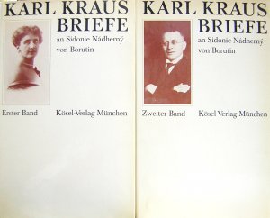 Karl Kraus - Briefe an Sidonie Nádherný von Borutin (2 Bände) Erstausgabe