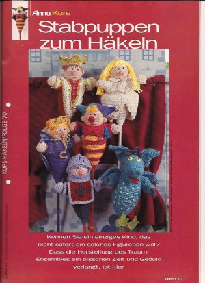 gebrauchtes Buch – Anna Spass mit Handarbeiten  Kreativ und aktuell 9 September  2003 Kurs Puppentheater zum Häkeln