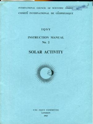 antiquarisches Buch – Ellison, M. A – Solar Activity.