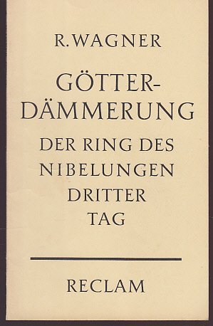 antiquarisches Buch – Richard Wagner – Götterdämmerung. Der Ring des Nibelungen. Dritter Tag