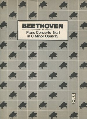 gebrauchtes Buch – Ludwig van Beethoven – Piano Concerto No.1 in C Minor, Opus 15. Solostimme und Orchester-Bearbeitung für Klavier