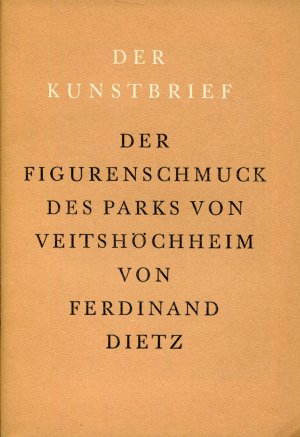 Der Figurenschmuck des Parks von Veitshöchheim - Der Kunstbrief