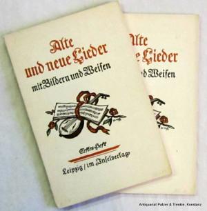 antiquarisches Buch – Alte und neue Lieder – mit Bildern und Weisen