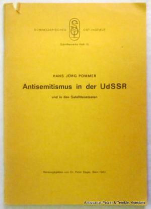 antiquarisches Buch – Pommer, Hans Jörg – Antisemitismus in der UdSSR und in den Satellitenstaaten