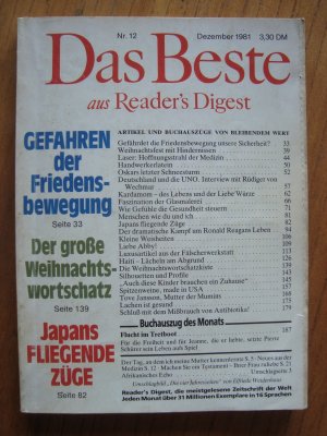 gebrauchtes Buch – Das Beste aus Reader's Digest Nr. 12 Dezember 1981