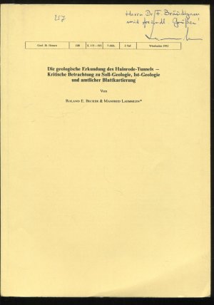 Die geologische Erkundung des Hainrode-Tunnels - Kritische Betrachtung zu Soll-Geologie, Ist-Geologie und amtlicher Blattkartierung