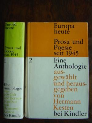 Europa heute., Prosa und Poesie seit 1945. Ein Anthologie. Ausgewählt und herausgegeben von Hermann Kesten. Hier: 2 Bände.