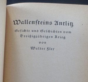 gebrauchtes Buch – Walter Fler – Wallensteins Antlitz. Gedichte und Geschichten vom Dreißigjährigen Krieg