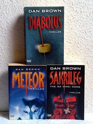 3 X Dan Brown - Sakrileg + Meteor + Diabolus