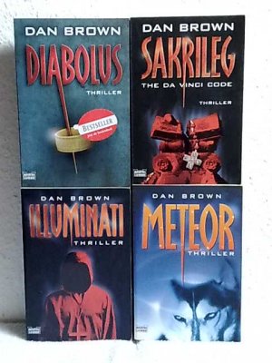 gebrauchtes Buch – Dan Brown – 4 X Dan Brown - Illuminati + Sakrileg + Meteor + Diabolus