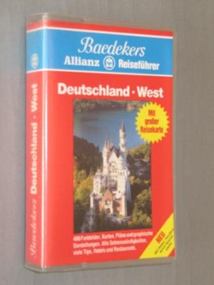 gebrauchtes Buch – DEUTSCHLAND WEST. Baedekers Allianz Reiseführer. Mit großer Reisekarte.