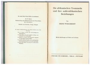 Die afrikanischen Trommeln und ihre außerafrikanischen Beziehungen