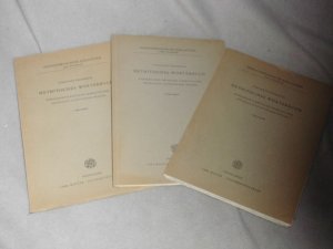 Hethitisches Wörterbuch : Kurzgefasste kritische Sammlung der Deutungen hethitischer Wörter : Ergänzungshefte 1, 2, 3 - 3 Bände .