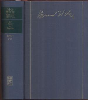 Zur Politik im Weltkrieg. Schriften und Reden 1914-1918. Hrsg. v. Wolfgang J. Mommsen in Zusammenarbeit m. Gangolf Hübinger.