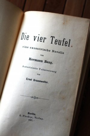 Die vier Teufel. Eine excentrische Novelle. Autorisierte Übersetzung von Ernst Brausewetter.