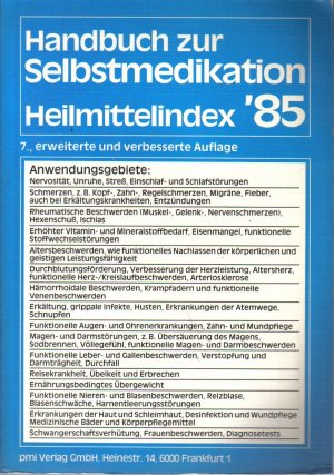 Handbuch zur Selbstmedikation '85