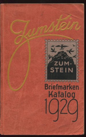 Europa Briefmarken-Katalog Zumstein, 12. Auflage 1929