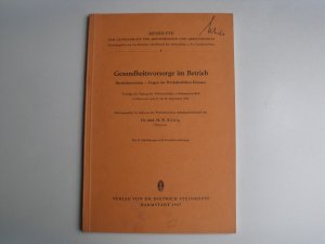 Gesundheitsvorsorge im Betrieb: Berufsdermatosen: Fragen des werksärztlichen Dienstes: Vorträge der Tagung der werlsärztlichen Arbeitsgemeinschaft in […]