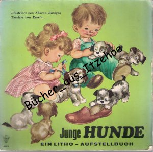 Junge Hunde Ein Litho Aufstellbuch