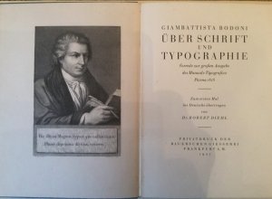 Giambattista Bodoni - Über Schrift und Typographie