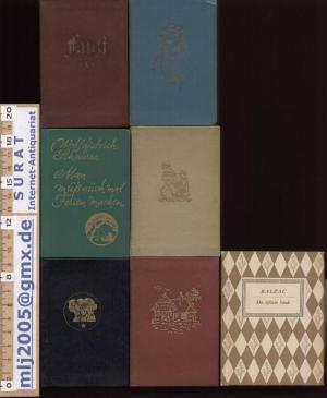 antiquarisches Buch – Adalbert Stifter : Bergkristall ; 2.) Das Heidedorf ; 3.) Jean Paul : Aphorismen ; 4.) Guy de Maupassant : Die Schwestern Rondoli ; 5.) Wolfdietrich Schnurre : Man muß auch mal Ferien machen ; 6.) Goethe : Faust, erster Teil ; 7.) Honoré de Balzac : Die läßliche Sünde.