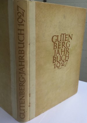 Gutenberg-Jahrbuch 1927