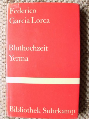 gebrauchtes Buch – Federico, Garcia Lorca – Bluthochzeit Yerma (Erstausgabe)