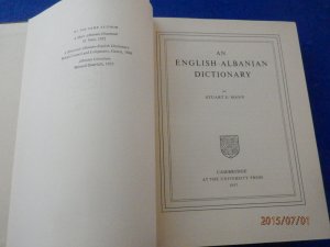 antiquarisches Buch – Stuart E Mann – english albanian dictionary