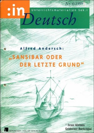 gebrauchtes Buch – Niggemeier, Friedhelm - pädagogisch-didaktische Fachzeitschrift  – in Deutsch 4/1999: ALFRED ANDERSCH "SANSIBAR ODER DER LETZTE GRUND" / mit OH-Folie: Ernst Barlach "Lesender Klosterschüler" + Dieter Schiller: STUNDENBLÄTTER (Klett Verlag)