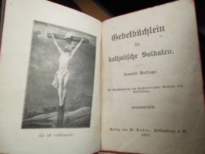 antiquarisches Buch – Gebetbüchlein für katholische Soldaten.