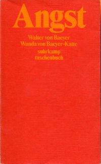 gebrauchtes Buch – Baeyer, Walter von/Baeyer-Katte – Angst.