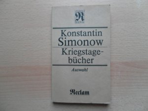 gebrauchtes Buch – Konstantin Simonow – Kriegstagebücher Auswahl