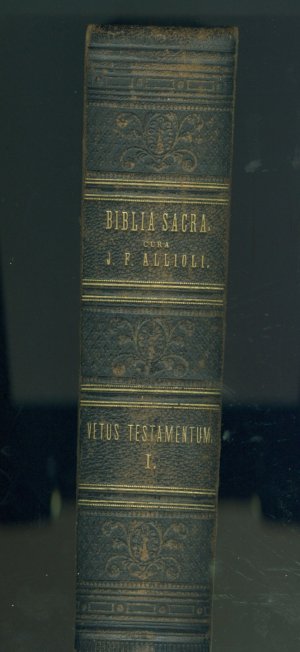 antiquarisches Buch – Allioli, Joseph Franz – Die heilige Schrift des Alten und neuen Testamentes aus der Vulgata (Lateinisch/Deutsch), Bd. 1 (Altes Testament: Genesis bis Iob)