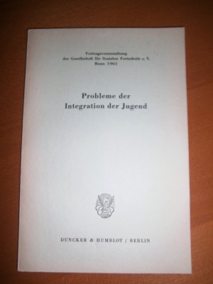 antiquarisches Buch – Probleme der Integration der Jugend