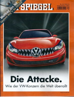 gebrauchtes Buch – Der Spiegel Nr. 34 / 2013 Die Attacke - Wie der VW-Konzern die Welt überrollt