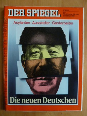 gebrauchtes Buch – Rudolf Augstein – DER SPIEGEL Nr. 7, 13. Februar 1989: "Asylanten, Aussiedler, Gastarbeiter: Die neuen Deutschen"