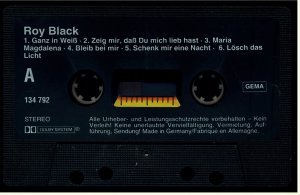 gebrauchter Tonträger – Roy Black – Ganz In Weiss