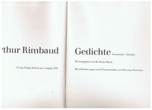 Gedichte Französisch-deutsch. Mit zehn Radierungen und acht Punzenstichen von Hermann Naumann