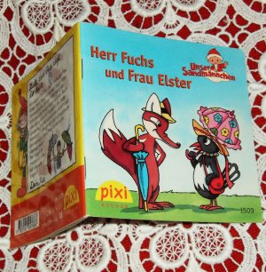 gebrauchtes Buch – Unser Sandmännchen:  Herr Fuchs und Frau Elster. Pixi Bücher 1509, Serie 168. Mini-Buch