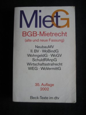 gebrauchtes Buch – BGB-Mietrecht