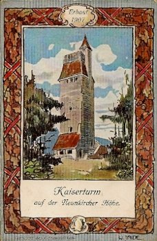 antiquarisches Buch – Kaiserturm auf der Neunkircher Höhe - Erbaut 1907. Farbige Offset-Ansichtskarte nach Gemälde von W. Jaide. antiquarisches Buch – Kaiserturm auf der Neunkircher Höhe - Erbaut 1907. Farbige Offset-Ansichtskarte nach Gemälde von W. Jaide.