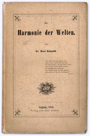 Die Harmonie der Welten. Erstausg.
