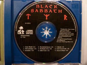 gebrauchter Tonträger – Black Sabbath – Black Sabbath "Tyr" + Tour-Poster 1990