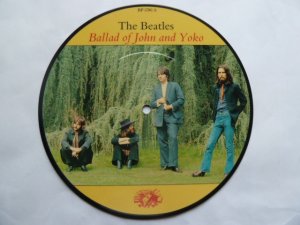 The Beatles "Ballad of John and Yoko" / "Old brown shoe" / Picture Disc