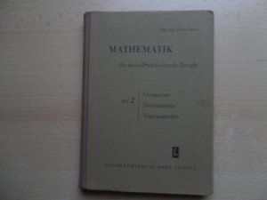 antiquarisches Buch – Erich Gasse – Mathematik für metallbearbeitende Berufe Teil 2