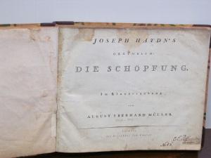 Joseph Haydn's Oratorium: Die Schöpfung.. Im Klavierauszug von August Eberhard Müller.